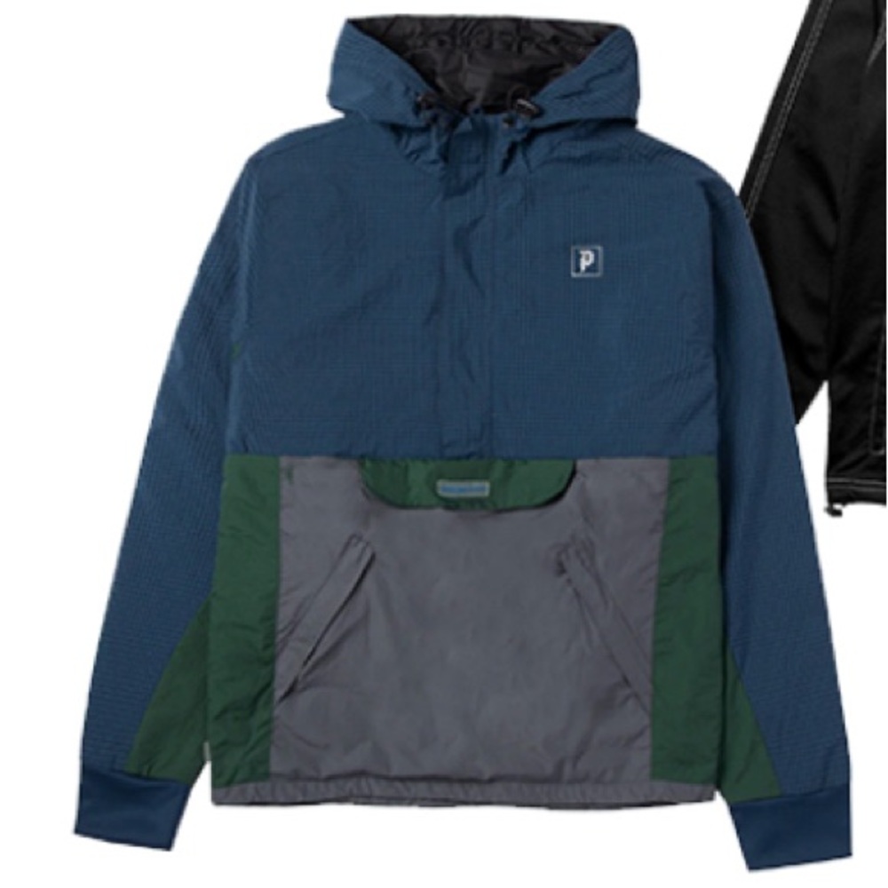 Primitive Men's Blue and Green windbreaker